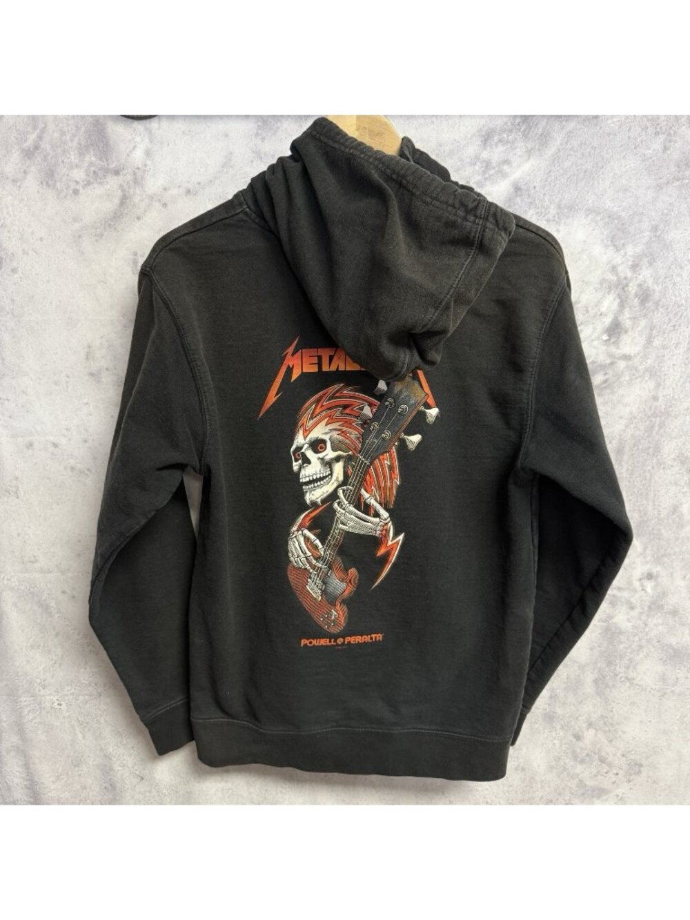 Powell Peralta Metallica Hoodie Small S Black Skateboard Rock Band Sweatshirt